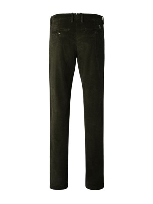 Pantalone da  uomo in velluto a coste stretch di cotone e modal tinto in capo, colore verde scuro JACOB COHEN | P0001001S3653TRR40